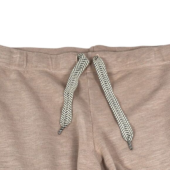 Monrow Skinny Sweats Pants Women’s Small Chevron Trim Sweatpants Salmon Pink - Picture 3 of 9